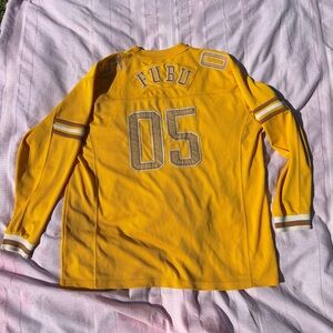 Vintage Y2K FUBU Yellow 05 Long Sleeve Jersey Men's Size L